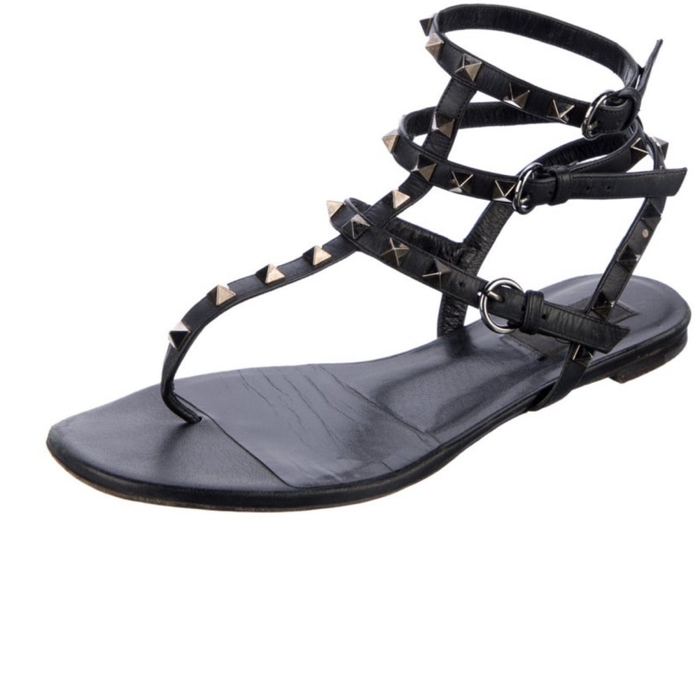 Black Valentino rock stud Women's Sandals